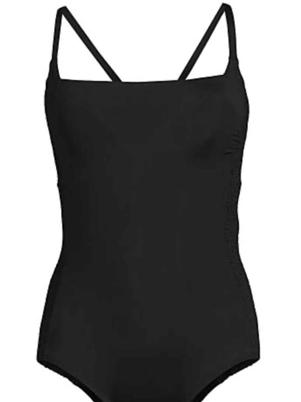 Lands' End Elegant Black Swimwear